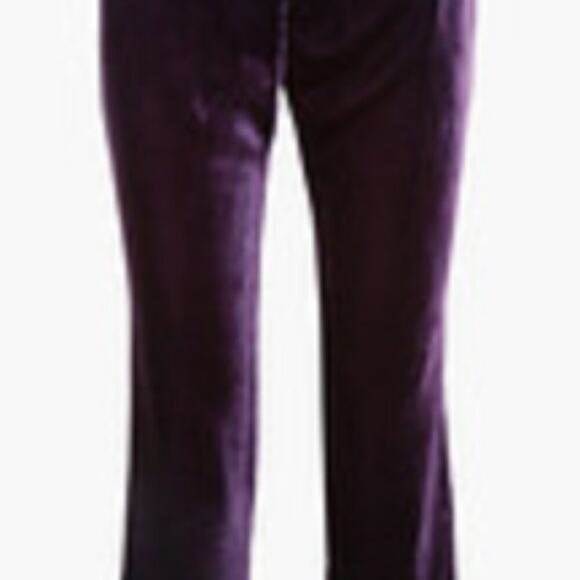 Raquel Diniz silk velvet flared pants Purple size 12 - Picture 10 of 11